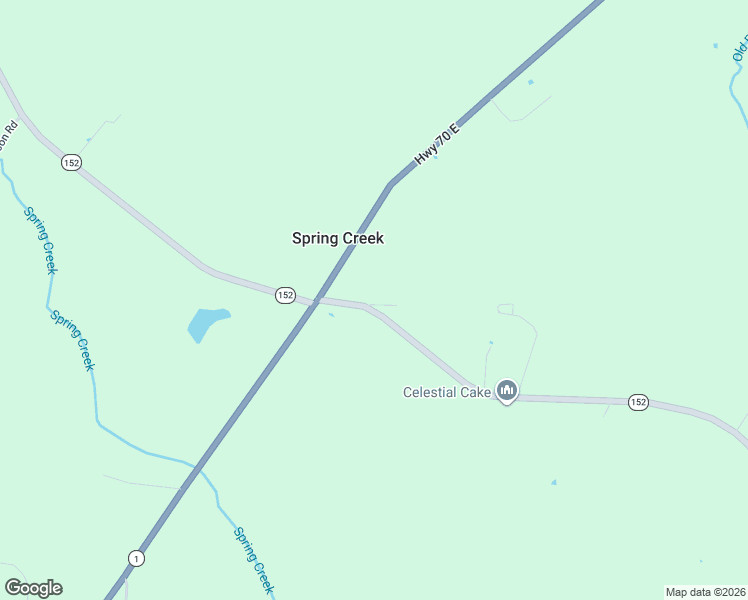 map of restaurants, bars, coffee shops, grocery stores, and more near 33 Spring Creek Law Road in Spring Creek