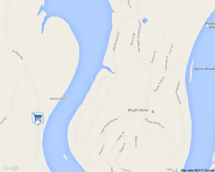map of restaurants, bars, coffee shops, grocery stores, and more near 320 Marble Bluff Drive in Kingston