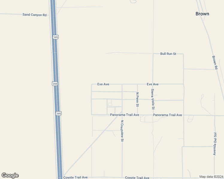 map of restaurants, bars, coffee shops, grocery stores, and more near 8741 Eve Avenue in Inyokern