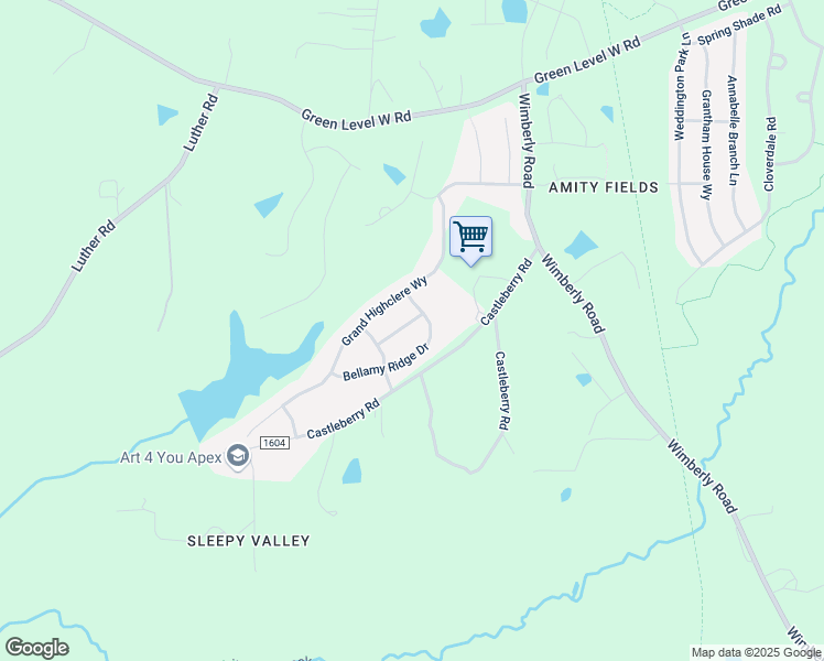 map of restaurants, bars, coffee shops, grocery stores, and more near 3105 OLDE BANASTER ST in Apex