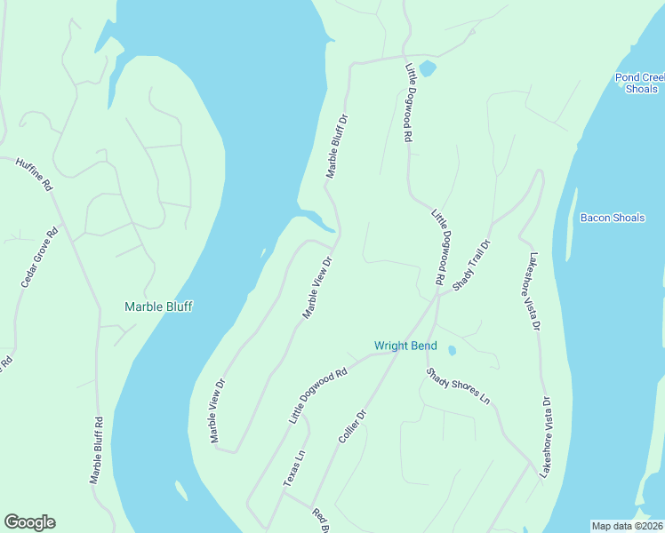 map of restaurants, bars, coffee shops, grocery stores, and more near 320 Marble Bluff Drive in Kingston