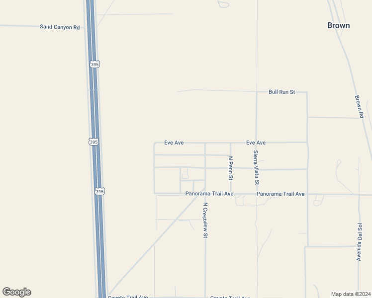 map of restaurants, bars, coffee shops, grocery stores, and more near 8741 Eve Avenue in Inyokern