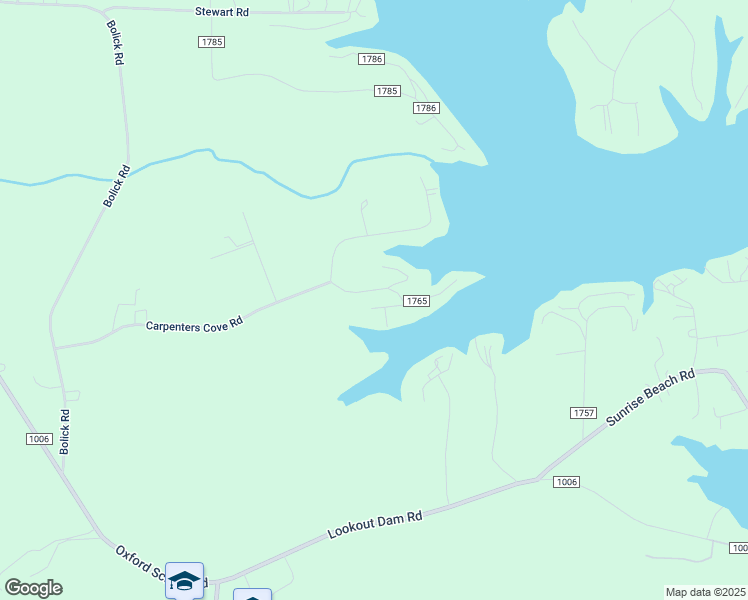 map of restaurants, bars, coffee shops, grocery stores, and more near 4343 Carpenters Cove Road in Claremont