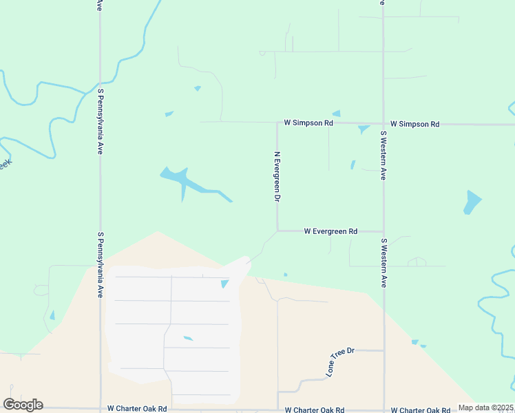 map of restaurants, bars, coffee shops, grocery stores, and more near 10651 North Evergreen Drive in Edmond