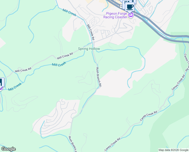 map of restaurants, bars, coffee shops, grocery stores, and more near 426 Sugar Mountain Way in Pigeon Forge