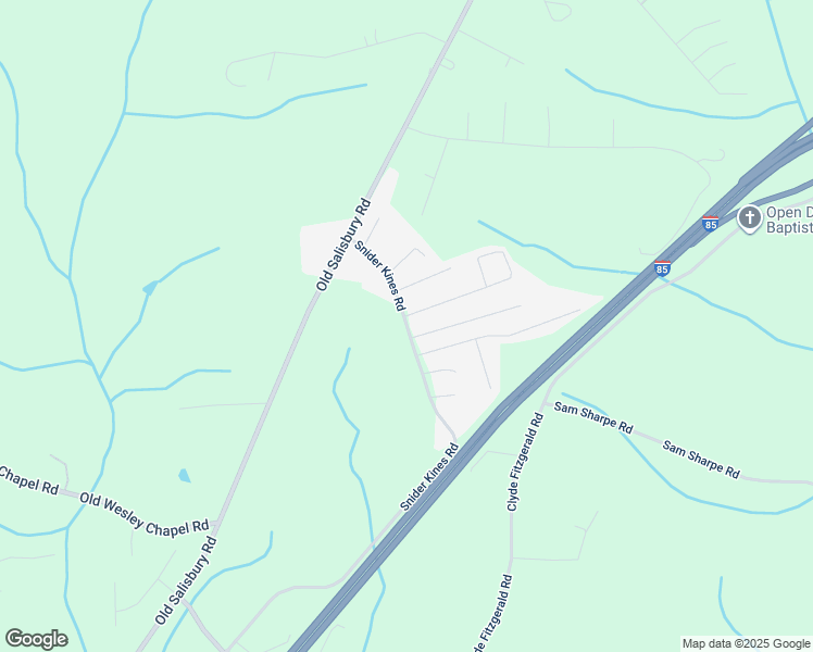 map of restaurants, bars, coffee shops, grocery stores, and more near 399 Snider Kines Road in Linwood