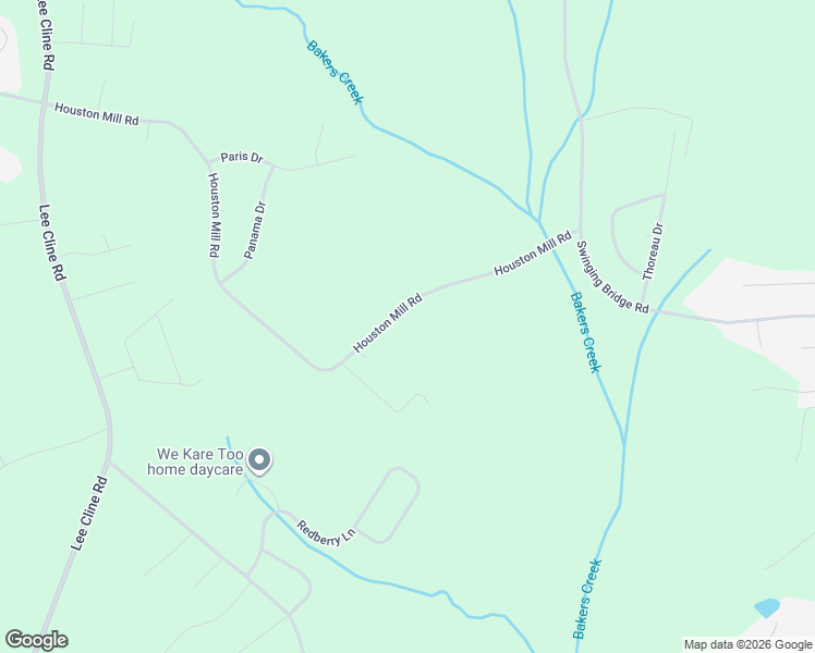 map of restaurants, bars, coffee shops, grocery stores, and more near 2227 Houston Mill Road in Conover