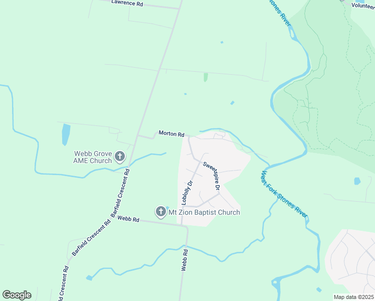 map of restaurants, bars, coffee shops, grocery stores, and more near 1513 Sweetspire Drive in Murfreesboro