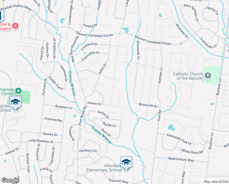 map of restaurants, bars, coffee shops, grocery stores, and more near 3001 Michaleen Drive in Spring Hill