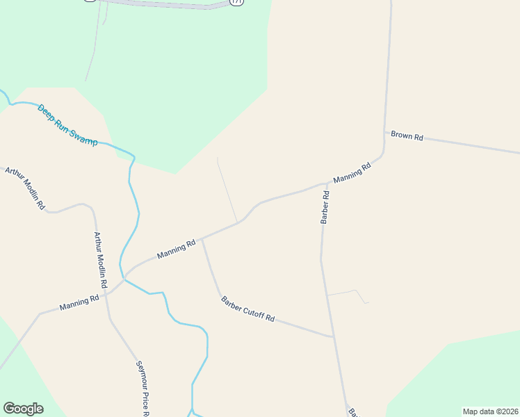 map of restaurants, bars, coffee shops, grocery stores, and more near 2515 Manning Road in Jamesville