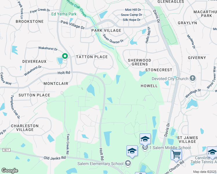 map of restaurants, bars, coffee shops, grocery stores, and more near 1324 Holt Road in Apex