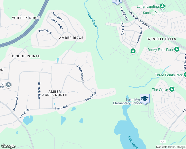 map of restaurants, bars, coffee shops, grocery stores, and more near 6041 Antigua Run in Knightdale