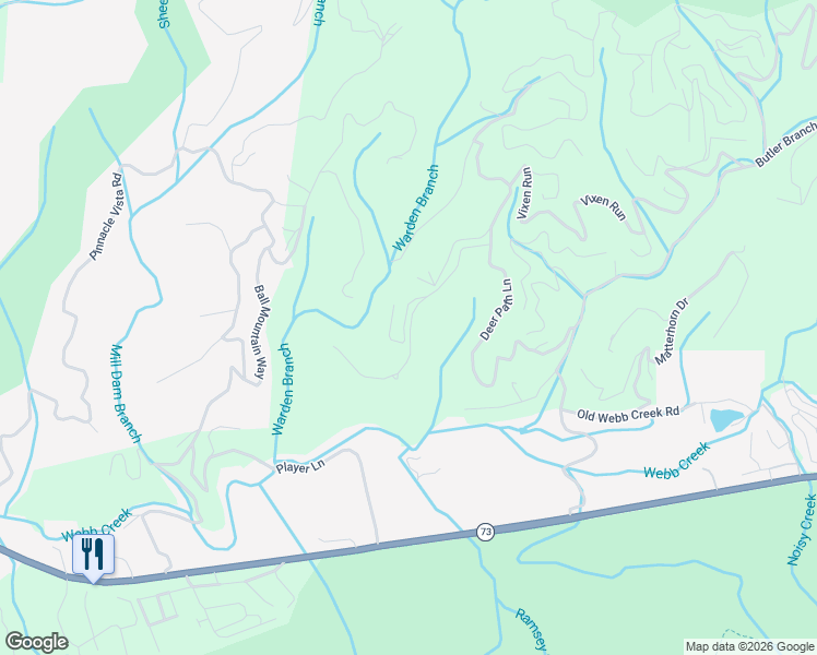 map of restaurants, bars, coffee shops, grocery stores, and more near 203 Deer Path Ln 429 U in Gatlinburg