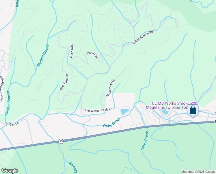 map of restaurants, bars, coffee shops, grocery stores, and more near 405 Lucerne Way in Gatlinburg