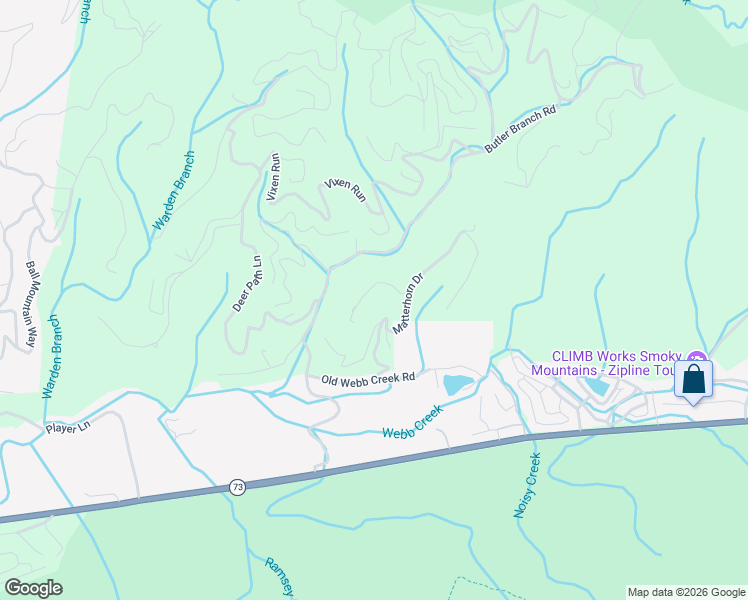 map of restaurants, bars, coffee shops, grocery stores, and more near 423 Lucerne Way in Gatlinburg