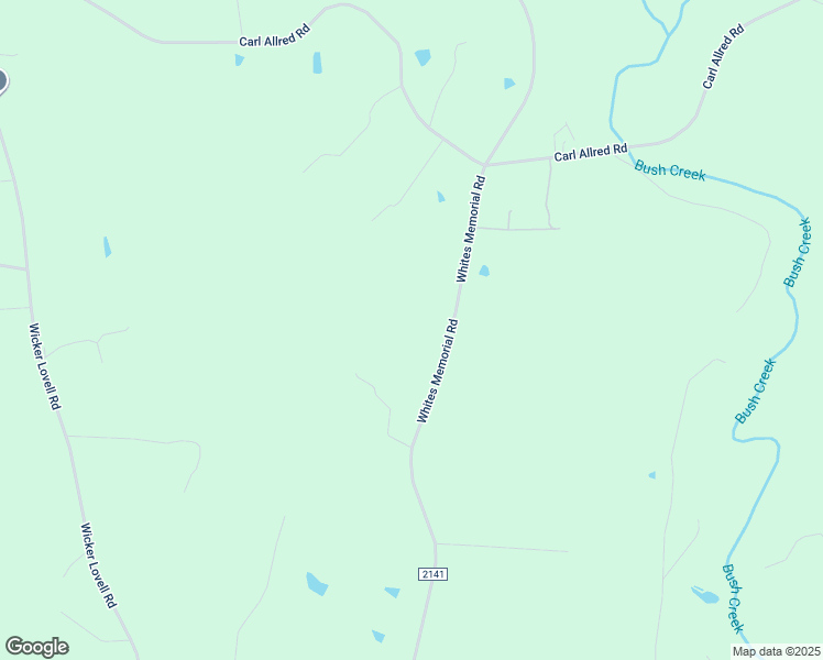 map of restaurants, bars, coffee shops, grocery stores, and more near 1633 Whites Memorial Road in Franklinville