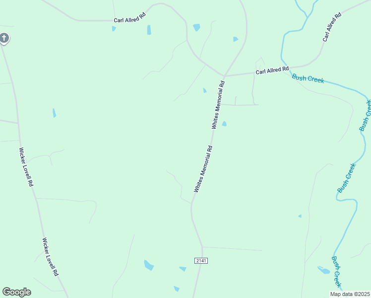 map of restaurants, bars, coffee shops, grocery stores, and more near 1633 Whites Memorial Road in Franklinville