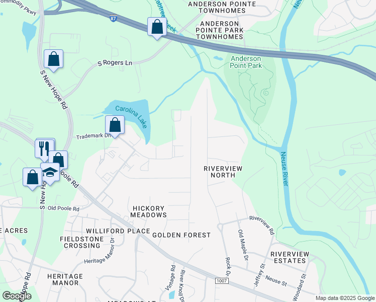 map of restaurants, bars, coffee shops, grocery stores, and more near 728 Kavkaz Street in Raleigh