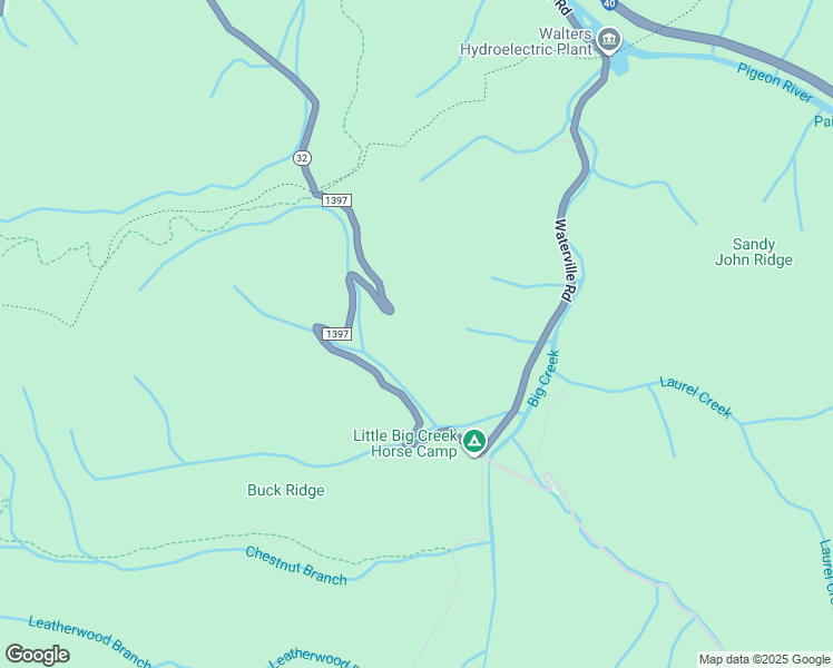 map of restaurants, bars, coffee shops, grocery stores, and more near Mount Sterling Road in Waynesville