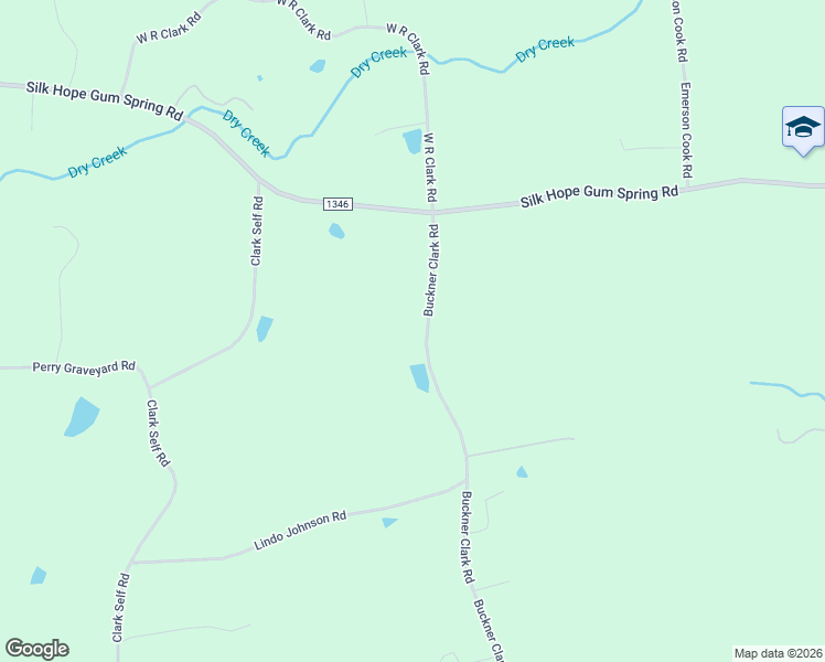 map of restaurants, bars, coffee shops, grocery stores, and more near 2405 Buckner Clark Road in Pittsboro