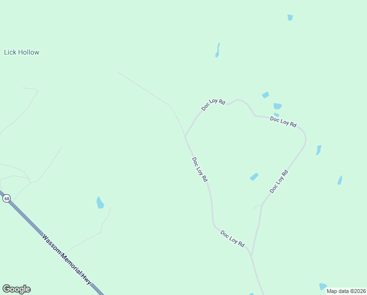 map of restaurants, bars, coffee shops, grocery stores, and more near 2674 Doc Loy Road in Grandview