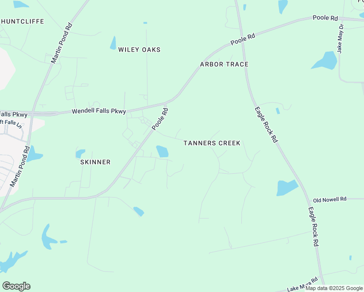 map of restaurants, bars, coffee shops, grocery stores, and more near 6628 Latigo Lane in Wendell