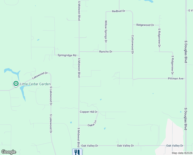 map of restaurants, bars, coffee shops, grocery stores, and more near 10624 South Midwest Boulevard in Guthrie