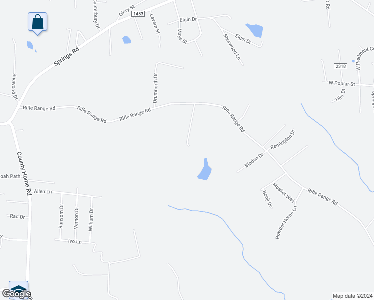 map of restaurants, bars, coffee shops, grocery stores, and more near 4872 Tumbling Creek Road in Conover
