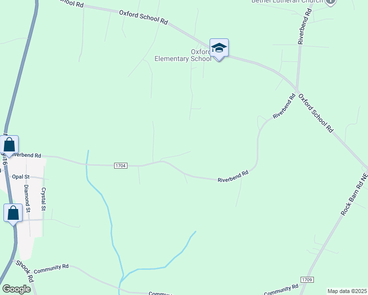 map of restaurants, bars, coffee shops, grocery stores, and more near 2986 Jb Sigmon Road in Claremont