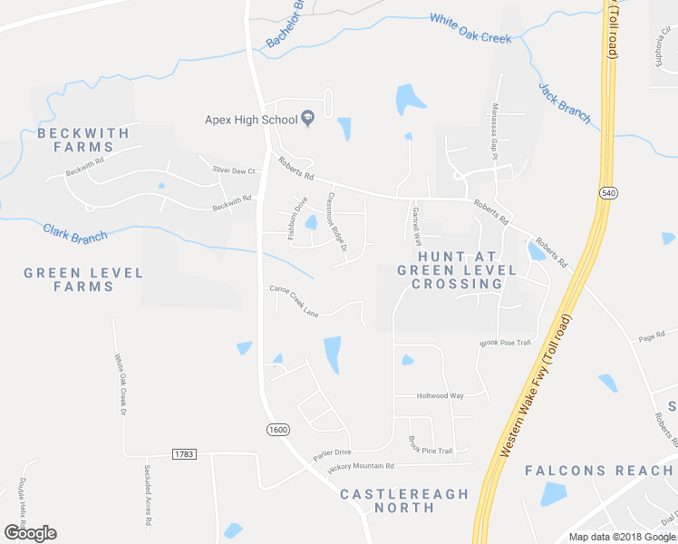 map of restaurants, bars, coffee shops, grocery stores, and more near 375 Stonehouse Drive in Apex