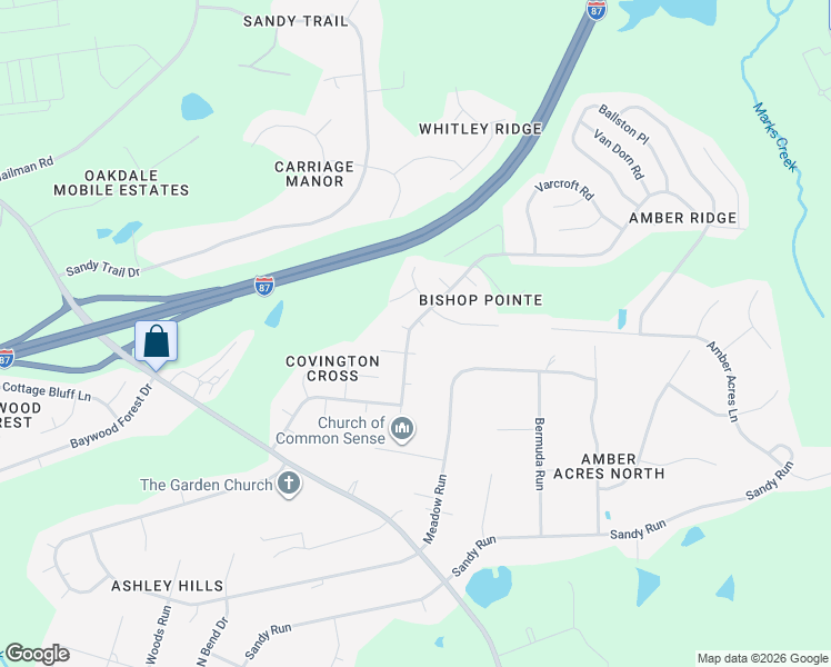 map of restaurants, bars, coffee shops, grocery stores, and more near 947 Troubadour Lane in Knightdale