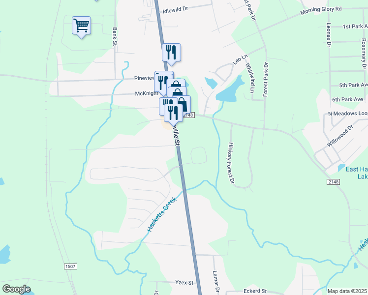 map of restaurants, bars, coffee shops, grocery stores, and more near 2330 North Fayetteville Street in Asheboro