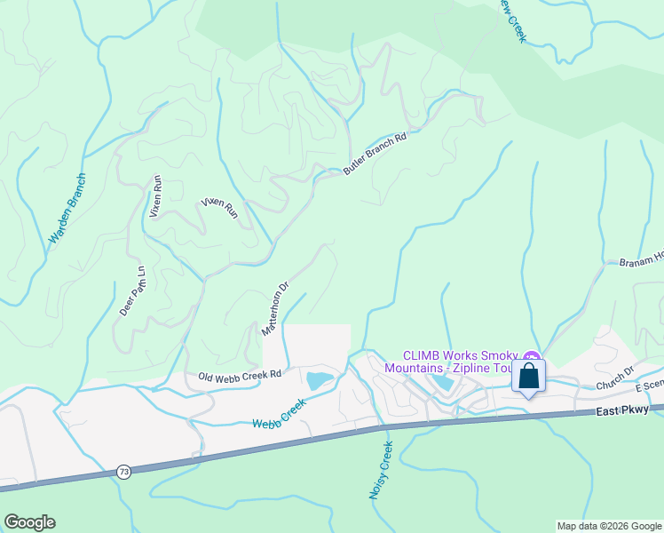 map of restaurants, bars, coffee shops, grocery stores, and more near 511 Geneva Drive in Gatlinburg