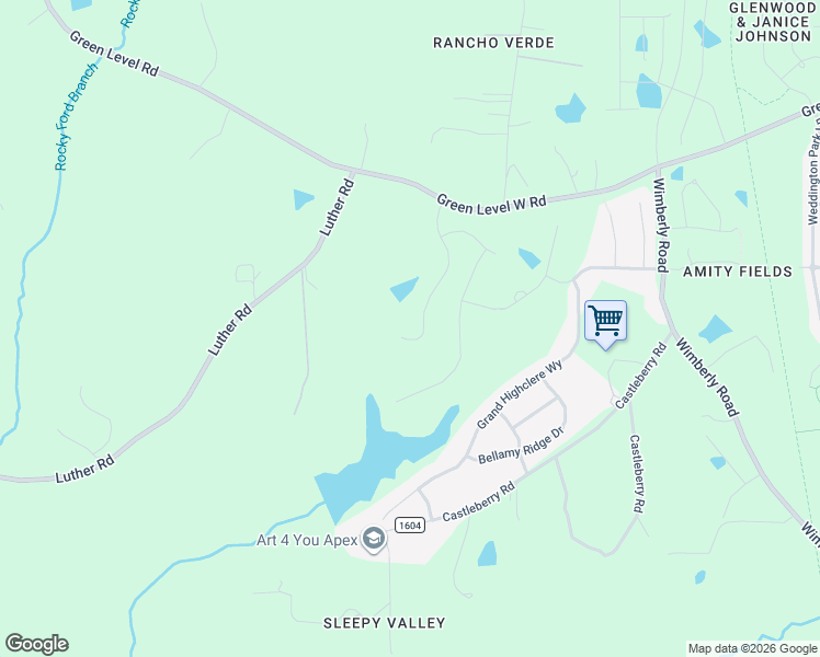 map of restaurants, bars, coffee shops, grocery stores, and more near 225 Sears Place Drive in Apex