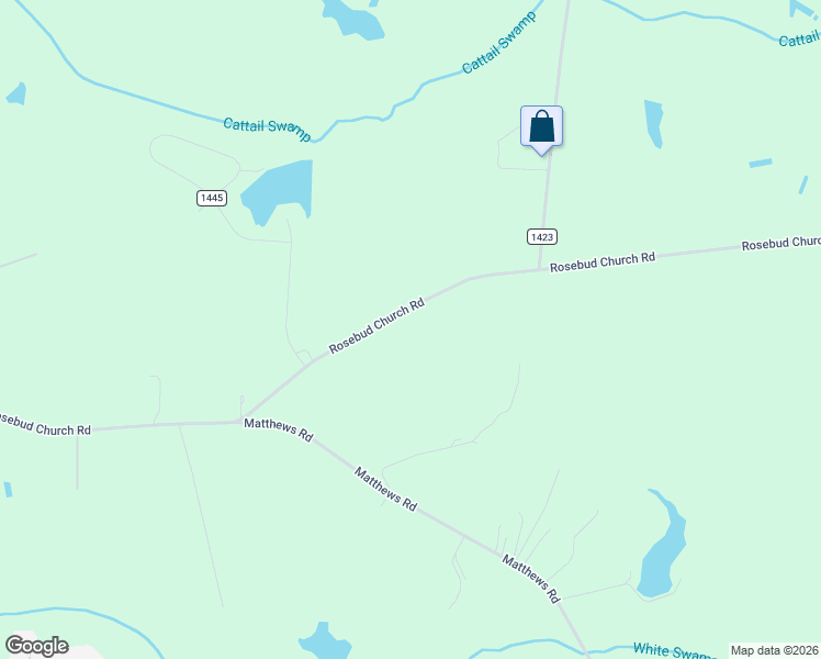 map of restaurants, bars, coffee shops, grocery stores, and more near 4682 Rosebud Church Road in Elm City