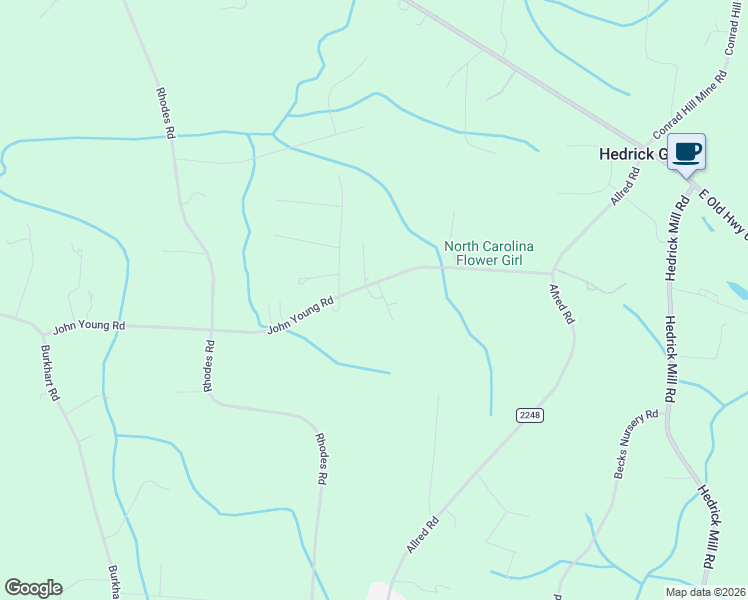 map of restaurants, bars, coffee shops, grocery stores, and more near 595 John Young Road in Lexington