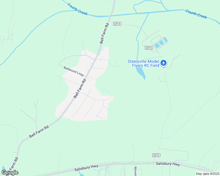 map of restaurants, bars, coffee shops, grocery stores, and more near 188 Oak Creek Road in Statesville