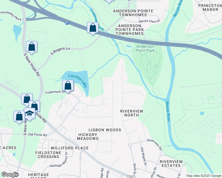 map of restaurants, bars, coffee shops, grocery stores, and more near 634 Kavkaz Street in Raleigh