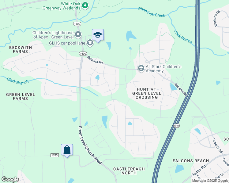 map of restaurants, bars, coffee shops, grocery stores, and more near 359 Stonehouse Drive in Cary