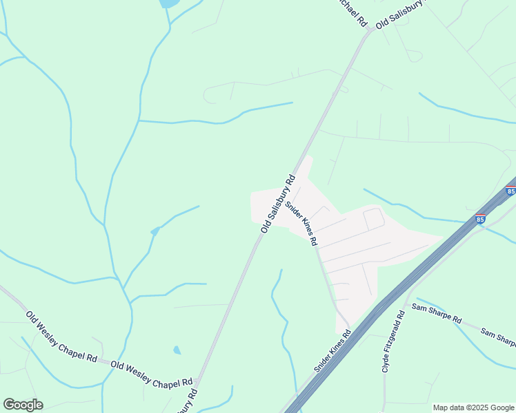 map of restaurants, bars, coffee shops, grocery stores, and more near 6502 Old Salisbury Road in Linwood