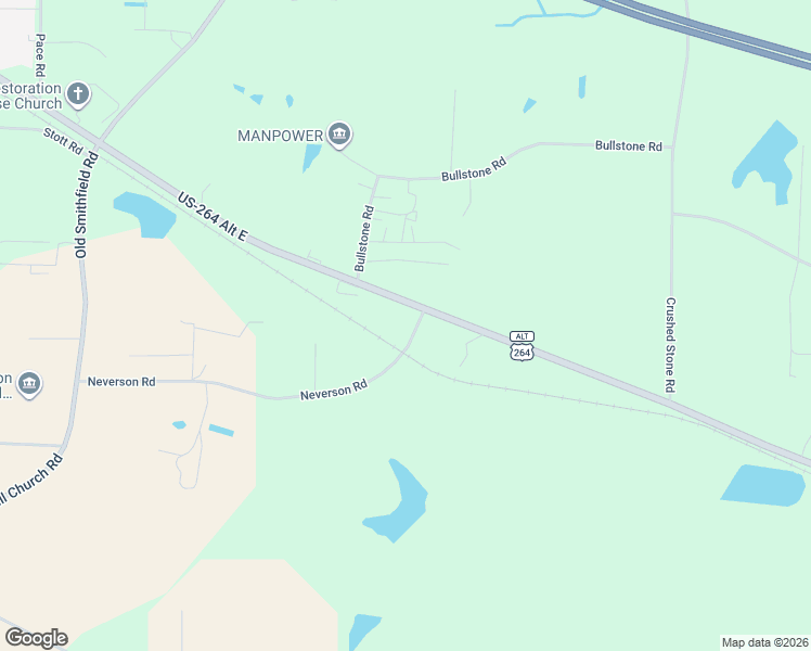 map of restaurants, bars, coffee shops, grocery stores, and more near 7215 Neverson Road in Sims