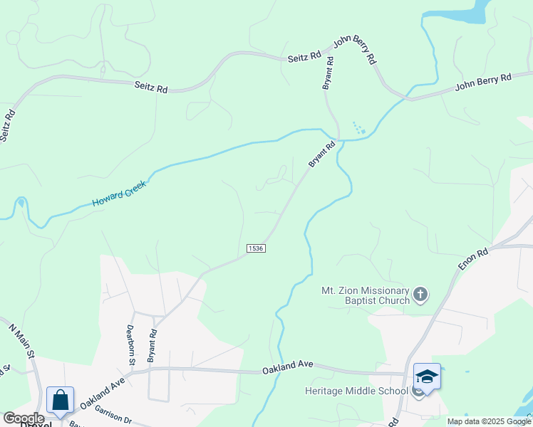 map of restaurants, bars, coffee shops, grocery stores, and more near 1601 Brown Orchard Drive in Morganton