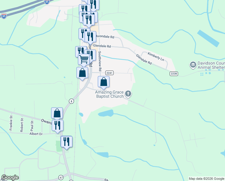 map of restaurants, bars, coffee shops, grocery stores, and more near 115 Oakdale St in Lexington