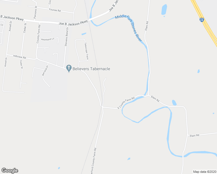 map of restaurants, bars, coffee shops, grocery stores, and more near 901 East County Farm Road in Murfreesboro