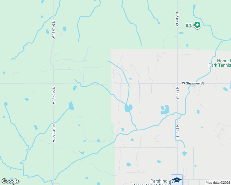 map of restaurants, bars, coffee shops, grocery stores, and more near 5 Beckman Drive in Muskogee