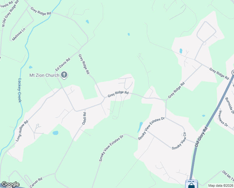 map of restaurants, bars, coffee shops, grocery stores, and more near 2082 Grey Ridge Road in Maryville