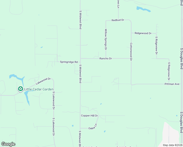 map of restaurants, bars, coffee shops, grocery stores, and more near 10400 South Midwest Boulevard in Guthrie