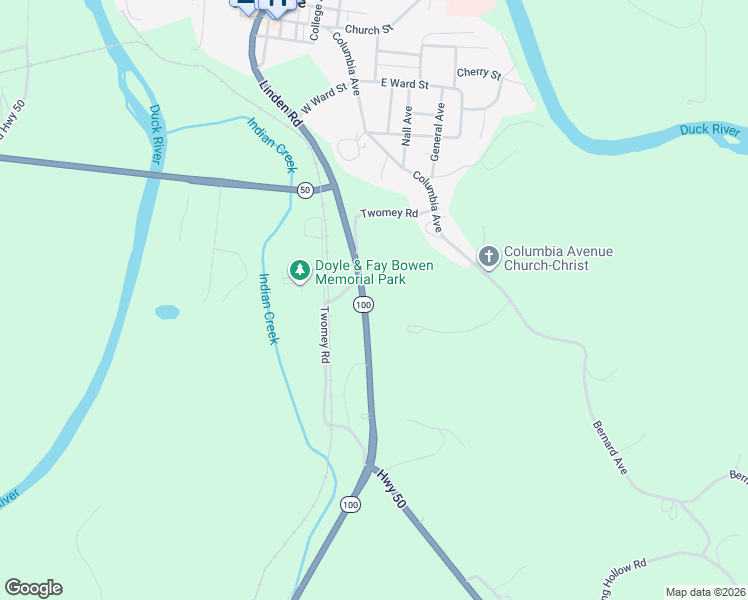 map of restaurants, bars, coffee shops, grocery stores, and more near 147 Linden Rd in Centerville