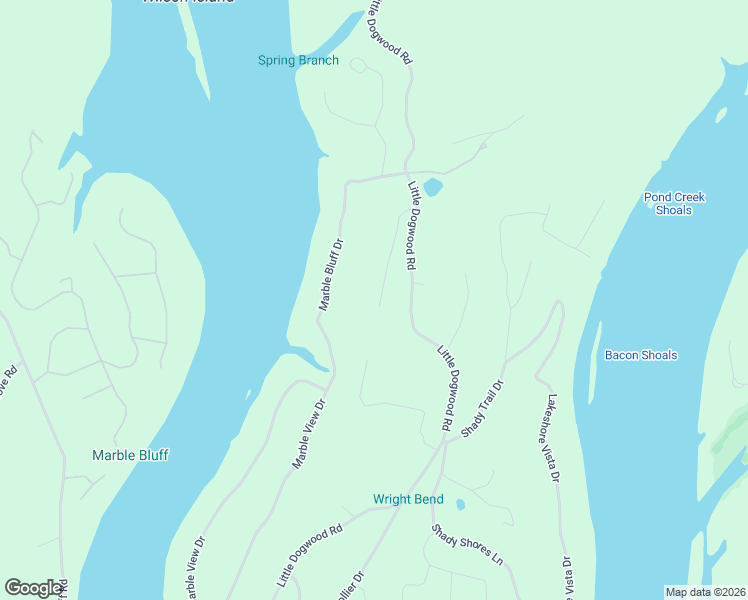 map of restaurants, bars, coffee shops, grocery stores, and more near 187 Marble Bluff Drive in Kingston
