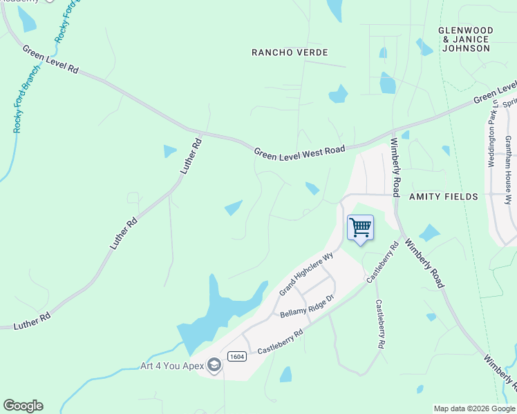 map of restaurants, bars, coffee shops, grocery stores, and more near 1479 Green Level Road in Apex